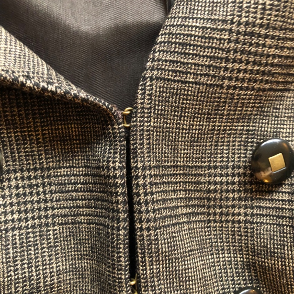 NWT Antonio Melani Glen Plaid Vest - Picture 9 of 16